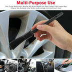 5PC Car Detailing Brush Kit — Boar Hair Interior & Wheel Cleaning Set