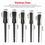 5PC Car Detailing Brush Kit — Boar Hair Interior & Wheel Cleaning Set