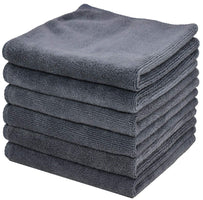 Premium Microfiber Cleaning Cloths — 6-Pack for Car & Home Detailing